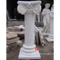 white marble decorative stone columns